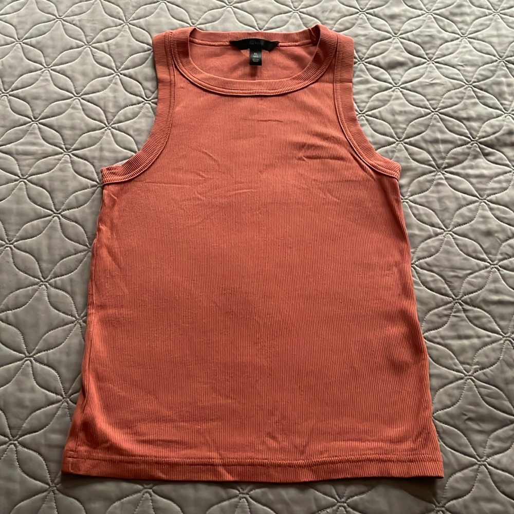 BR cotton high neck tank